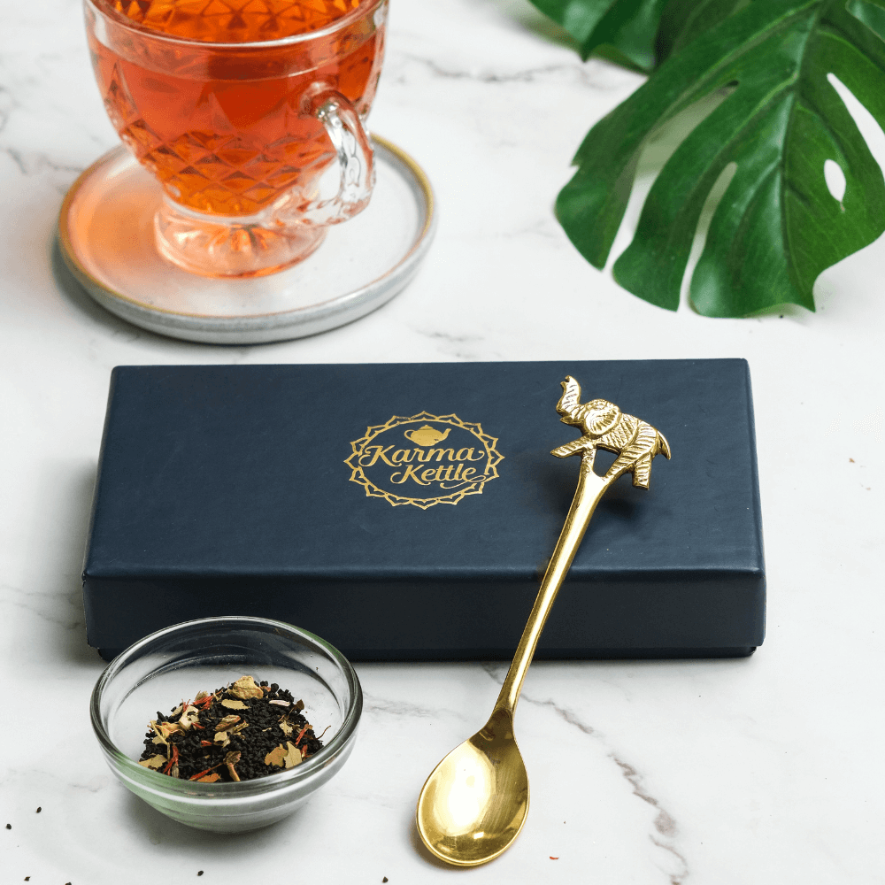 Brass Goat Herb Spoon