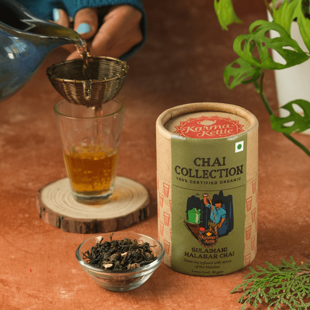 Organic Sulaimani Chai Green Tea Chai With Malabar Spices Karma